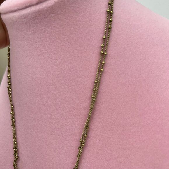 Necklace Simply Vera Wang Pink floral Rhinestones necklace #589 - Picture 9 of 10